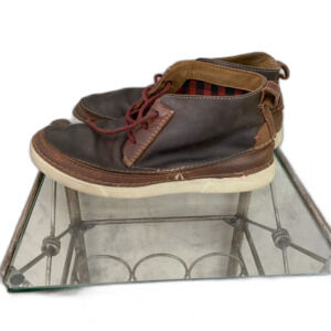 Collection by Clarks 15770 Leather Men’s 9.5 Lace Up Brown Desert Chukka Boots